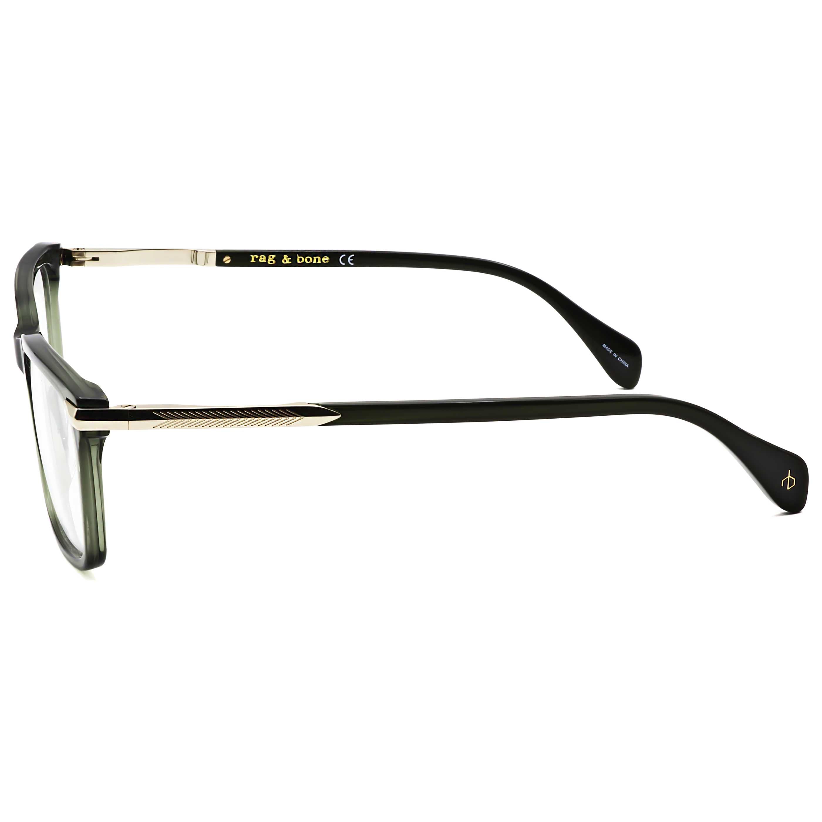 Rag & Bone RNB70431ED54 Green Acetate & Metal Eyeglasses, view 2