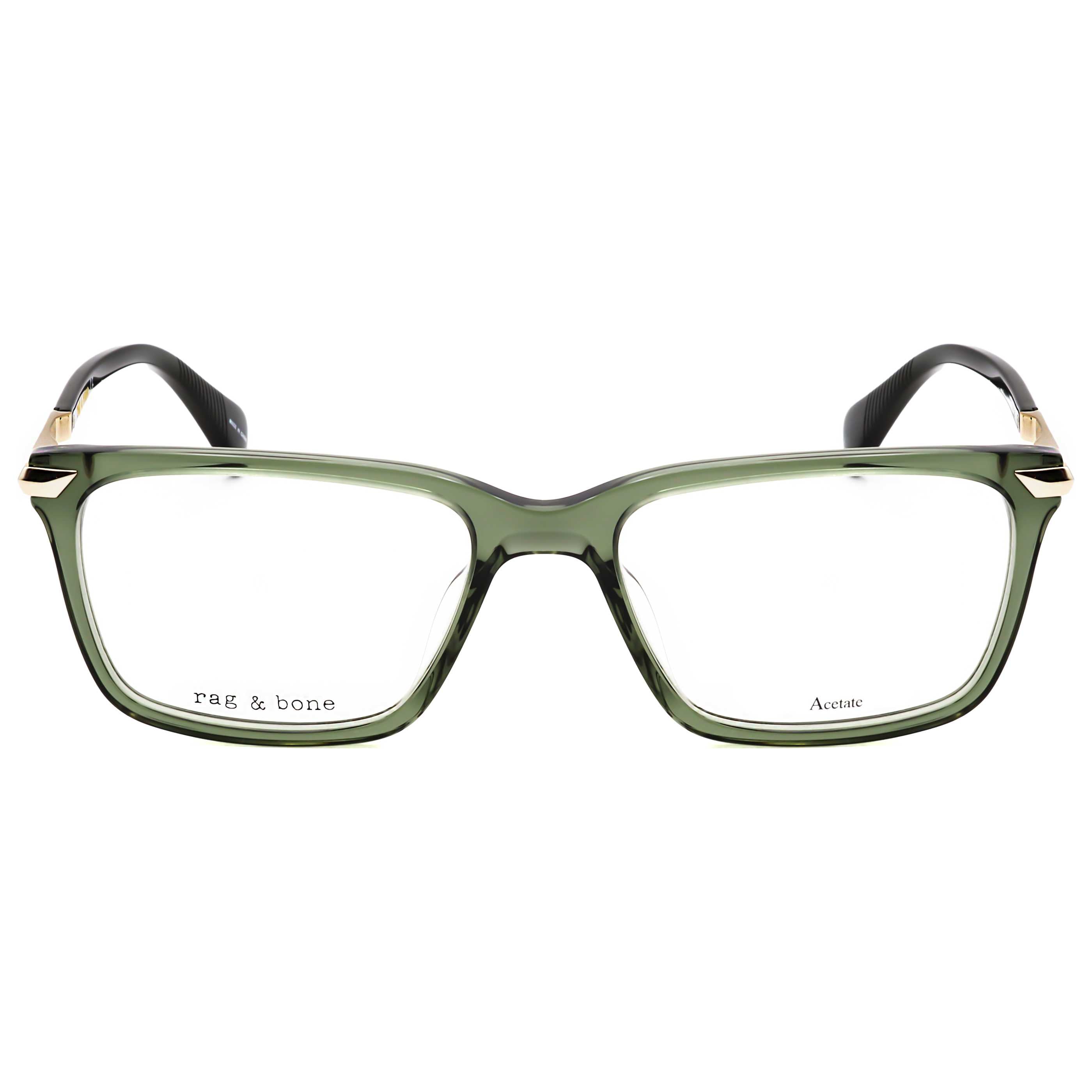 Rag & Bone RNB70431ED54 Green Acetate & Metal Eyeglasses, view 3
