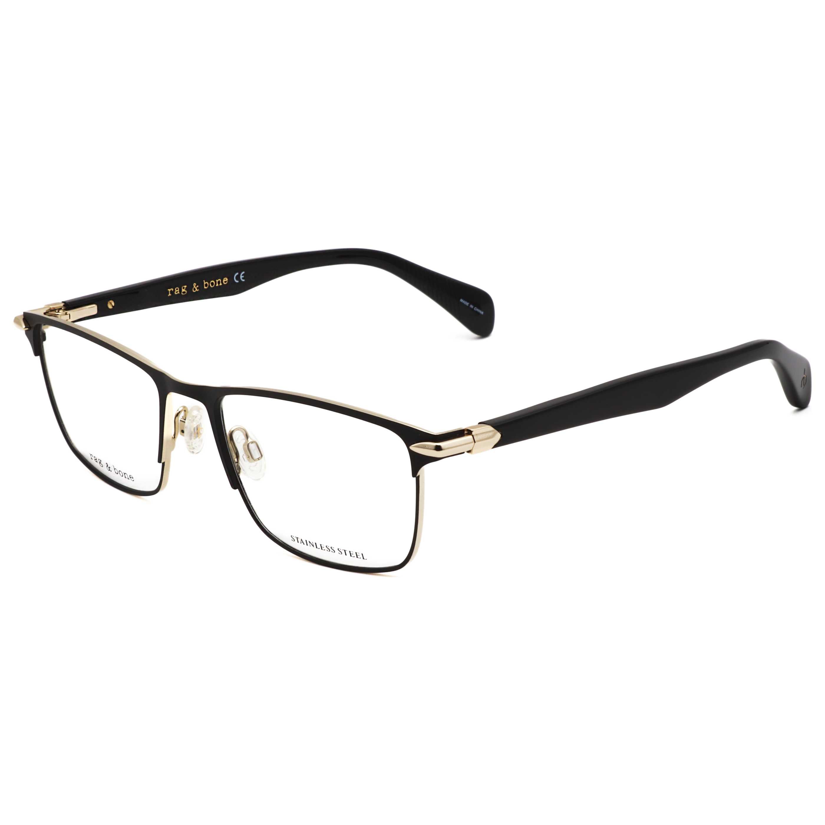 Rag & Bone RNB704680755 Metal & Acetate Mixed-Material Eyeglasses by Rag & Bone