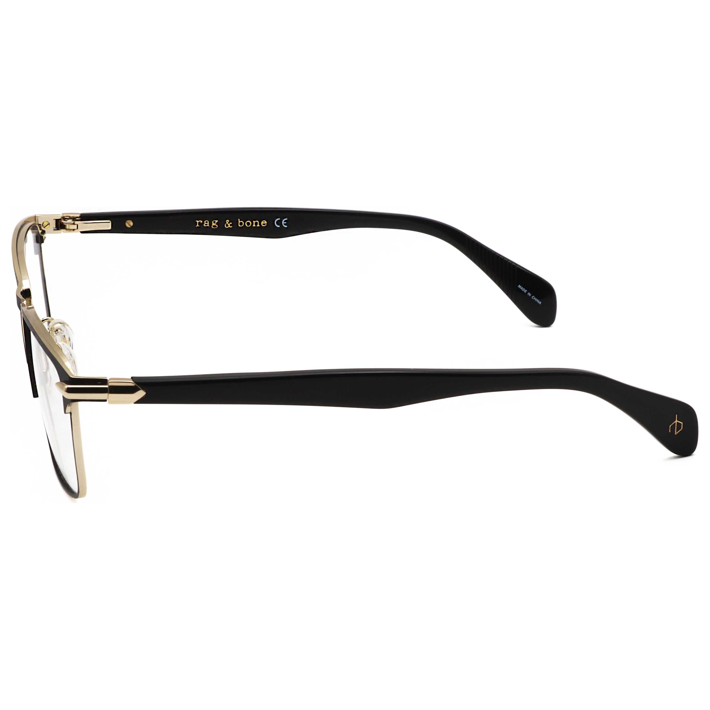 Rag & Bone RNB704680755 Metal & Acetate Mixed-Material Eyeglasses, view 2
