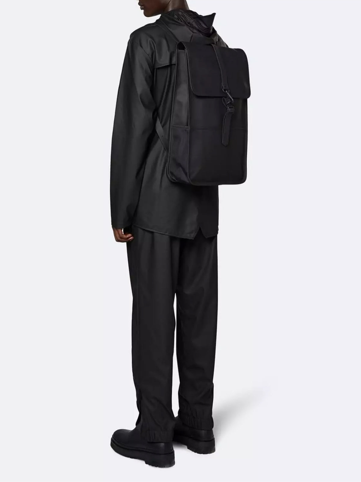 Rains Backpack — Black, view 4