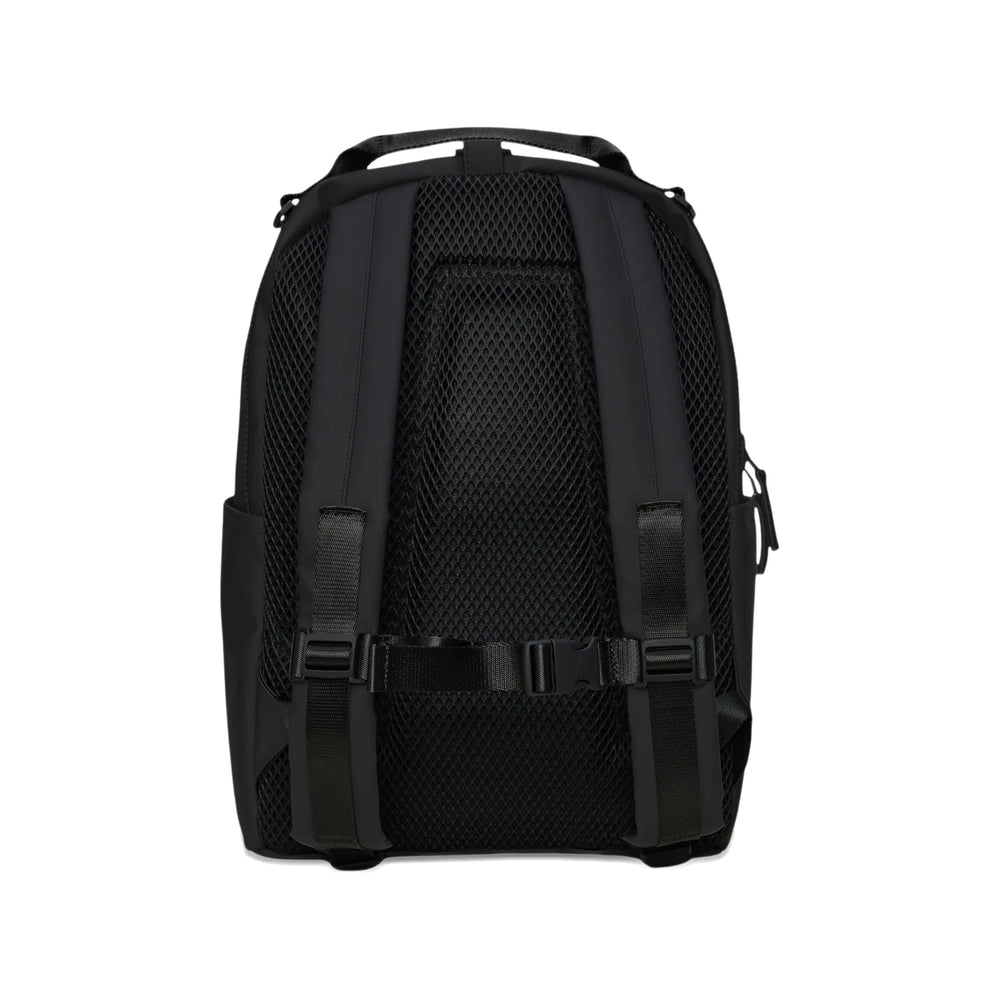 Rains Matte Polyester Backpack — Black, view 2