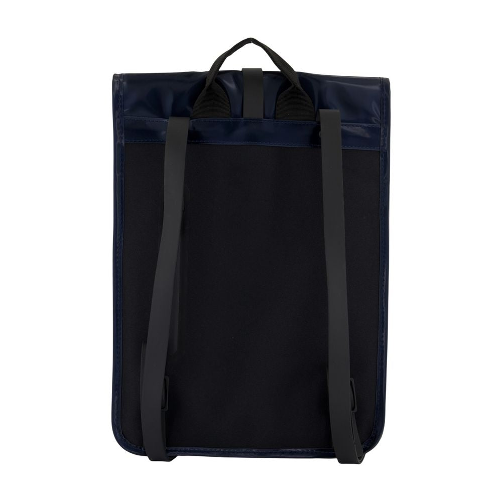 Rains Roll-Top Synthetic Backpack — Blue by Rains
