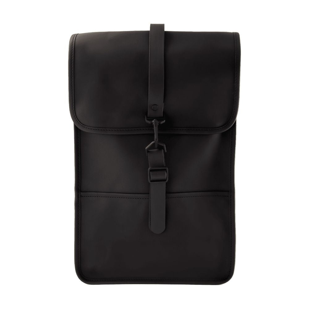 Rains Water-Resistant Synthetic Mini Backpack — Black, view 2