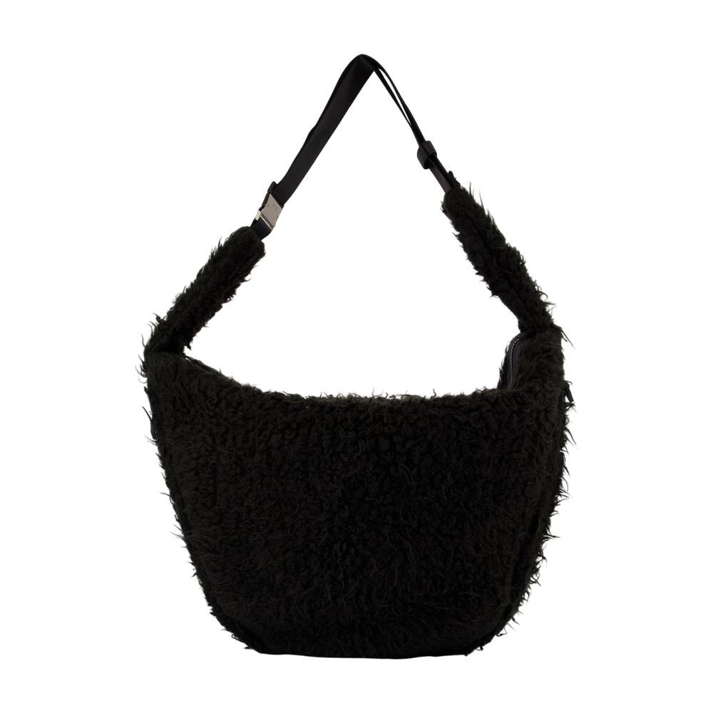 Rains Textured Synthetic Shoulder Bag — Black by Rains