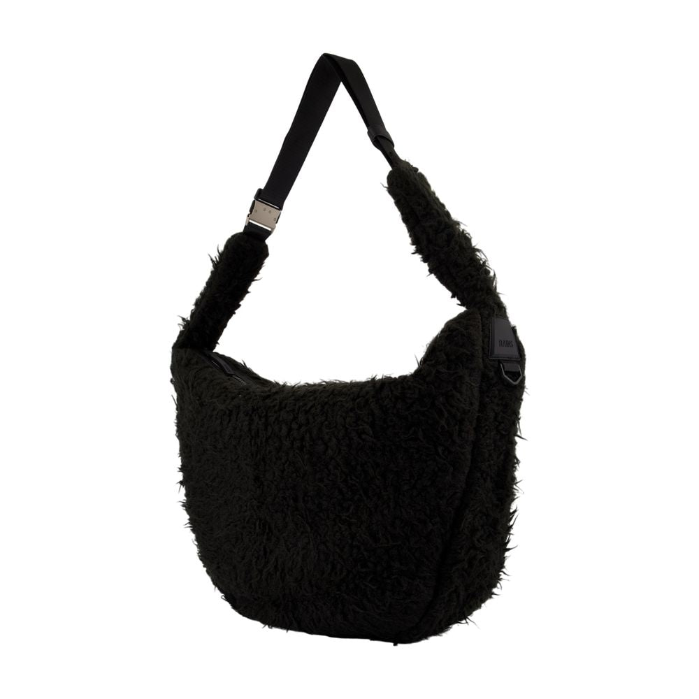 Rains Textured Synthetic Shoulder Bag — Black, view 2