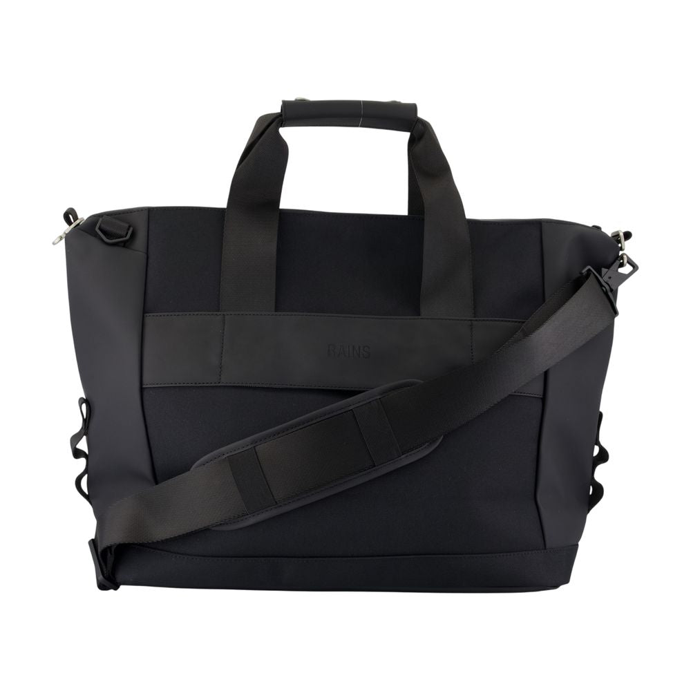 Rains Top Handle Bag — Black, view 3