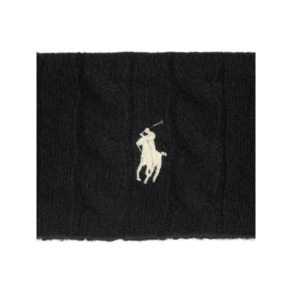 Ralph Lauren 455981426001 Cable Knit Wool & Cashmere Beanie — Black, view 2