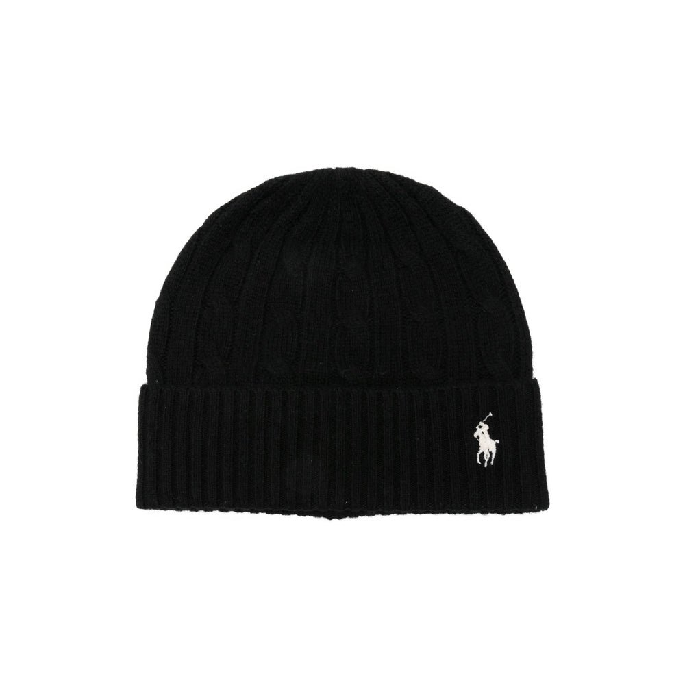 Ralph Lauren 455981442001 Cable Knit Wool Beanie — Black by Ralph Lauren
