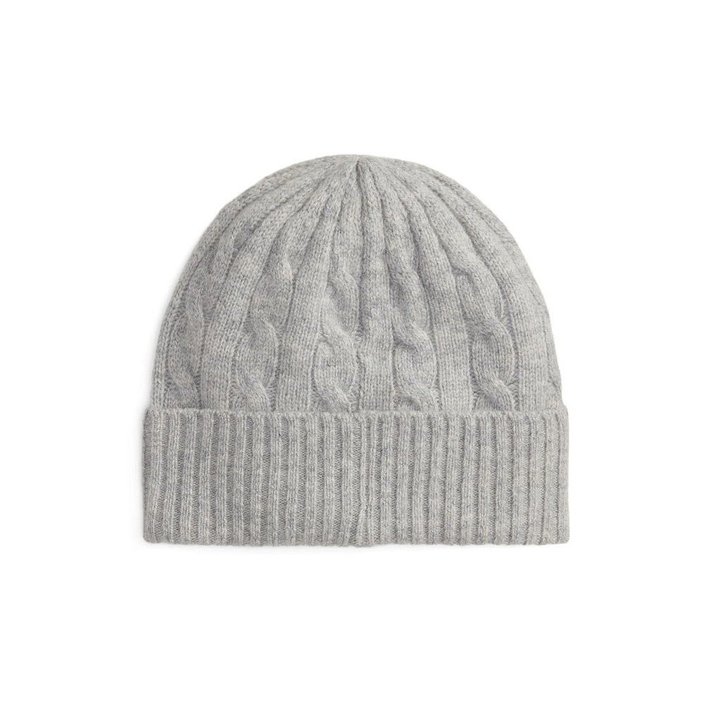 Ralph Lauren 455981442002 Cable Knit Beanie — Gray, view 2