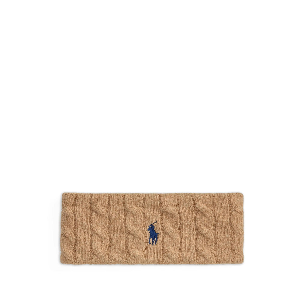 Ralph Lauren Cable-Knit Cashmere-Wool Blend Headband — Beige by Ralph Lauren