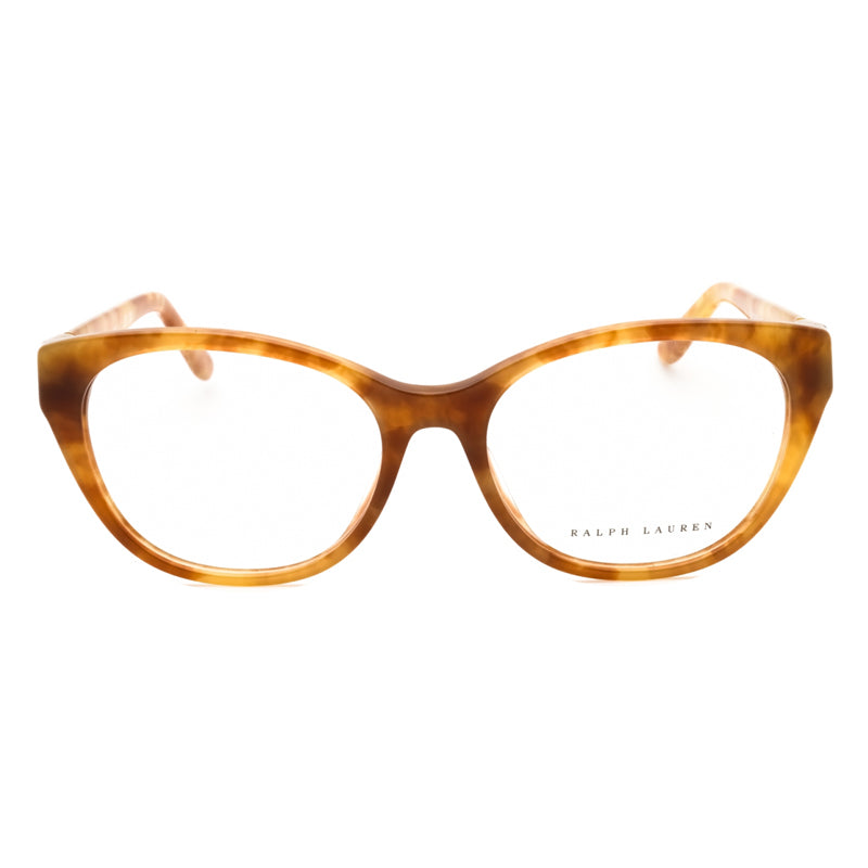 Ralph Lauren RL6235QU Cat-Eye Tortoiseshell Acetate Eyeglasses — Brown, view 2