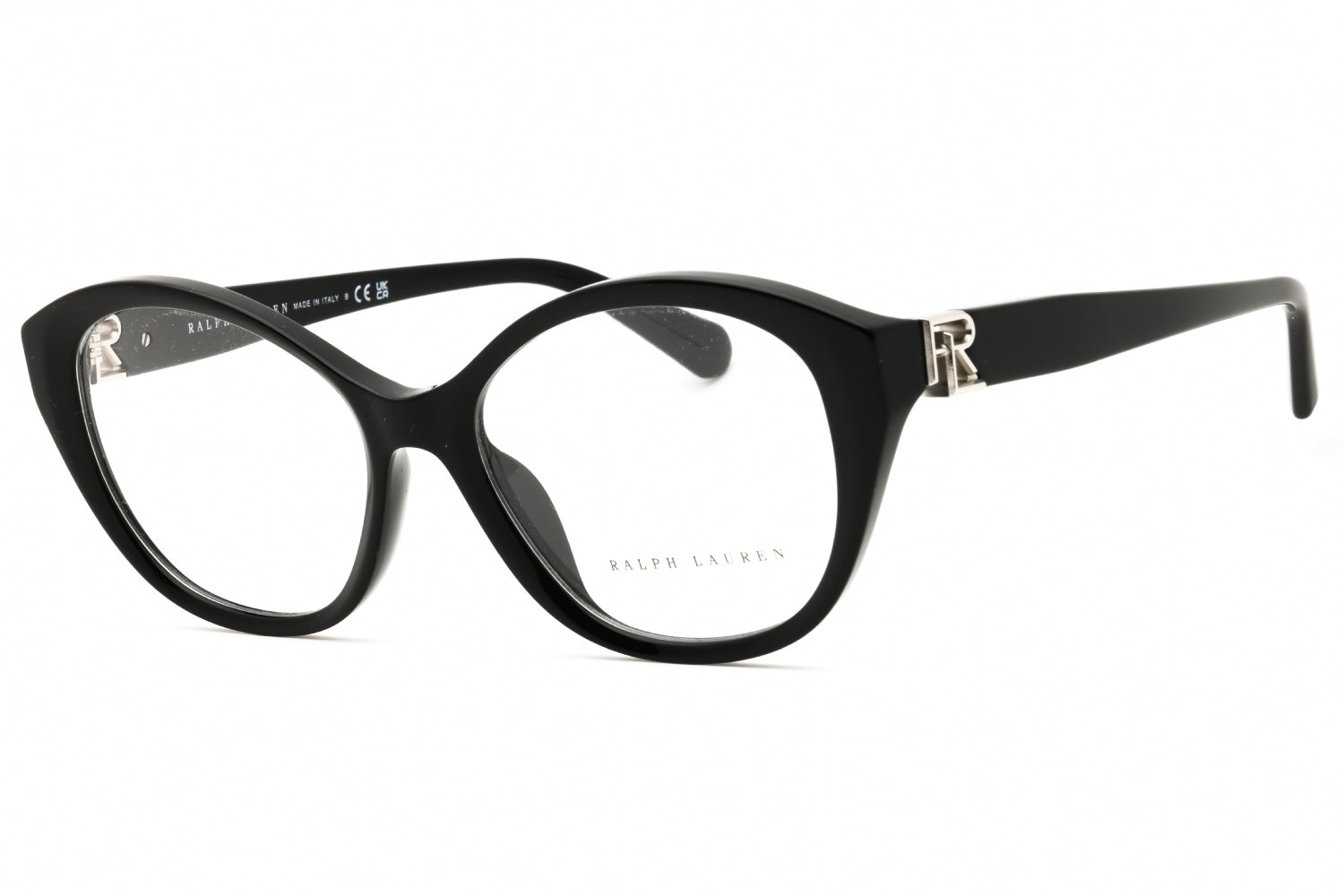 Ralph Lauren RL6246U Cat-Eye Acetate Eyeglasses — Black by Ralph Lauren