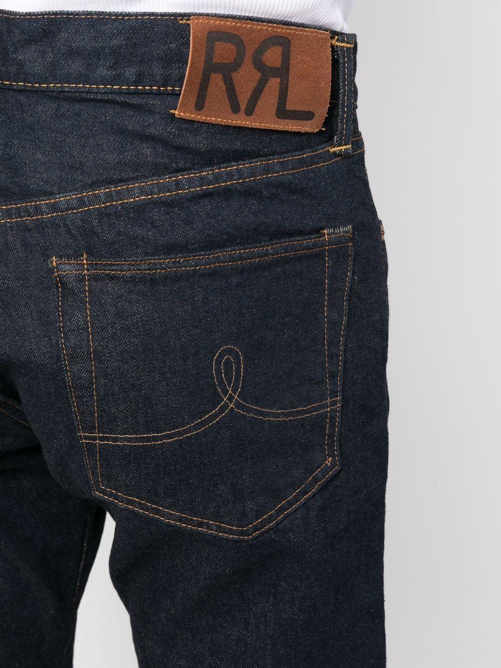 Ralph Lauren Rrl Selvedge Straight-Leg Jeans — Blue, view 2