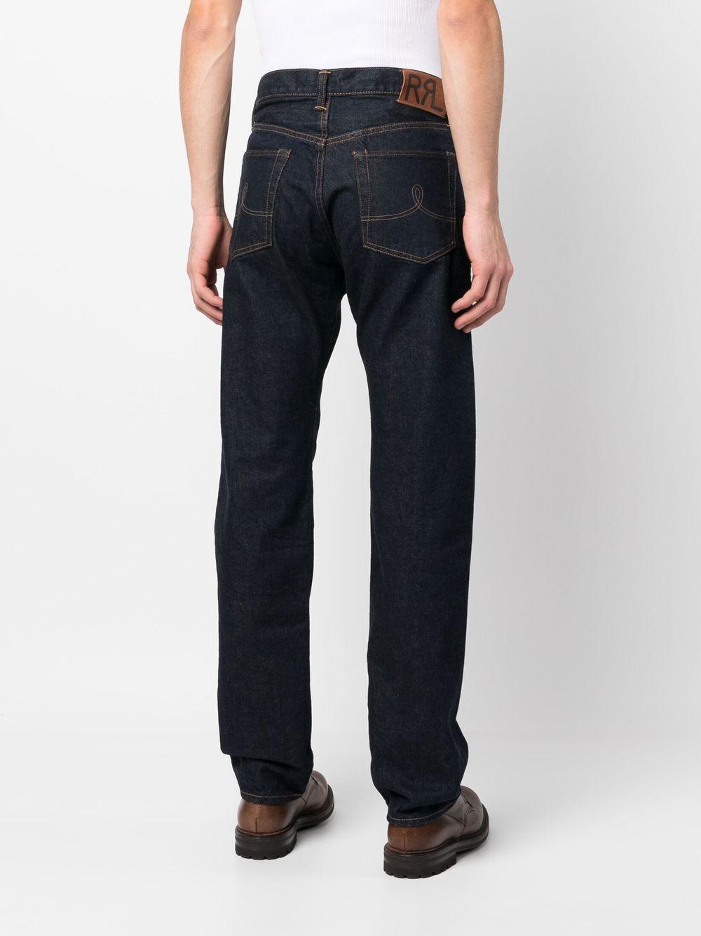 Ralph Lauren Rrl Selvedge Straight-Leg Jeans — Blue, view 4