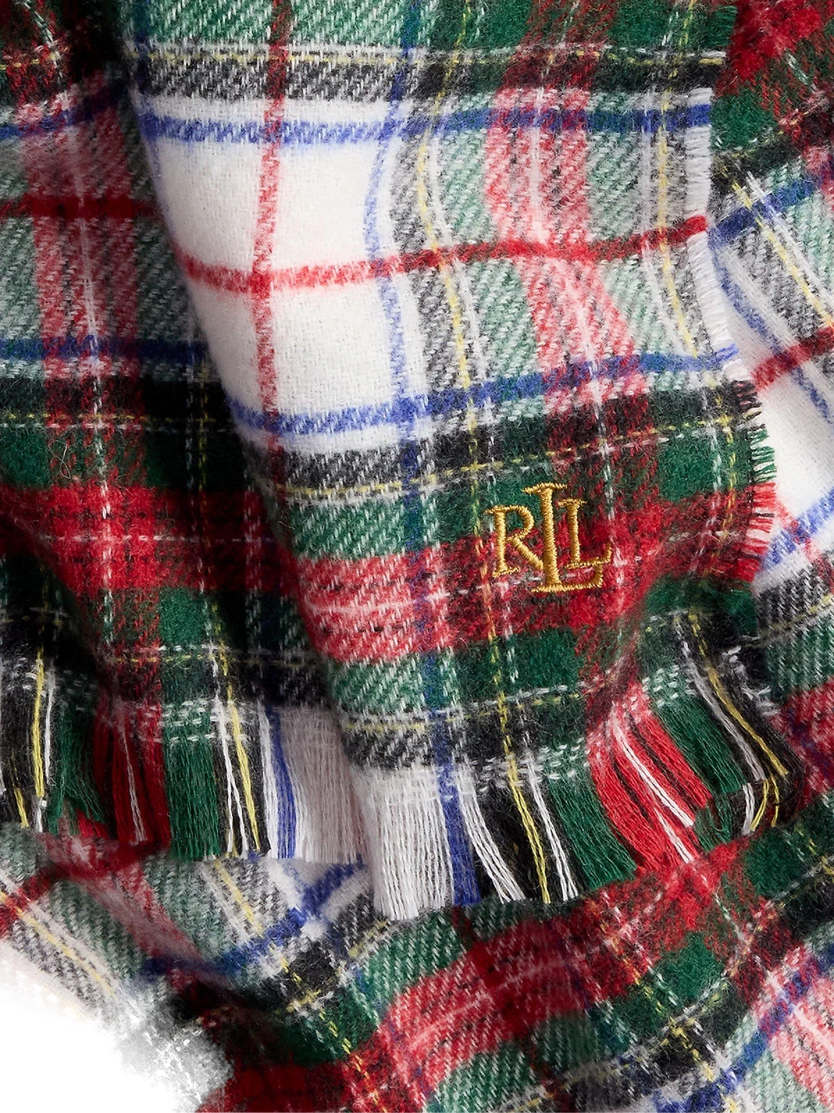 Ralph Lauren Logo Knit Scarf — Multicolor by Ralph Lauren