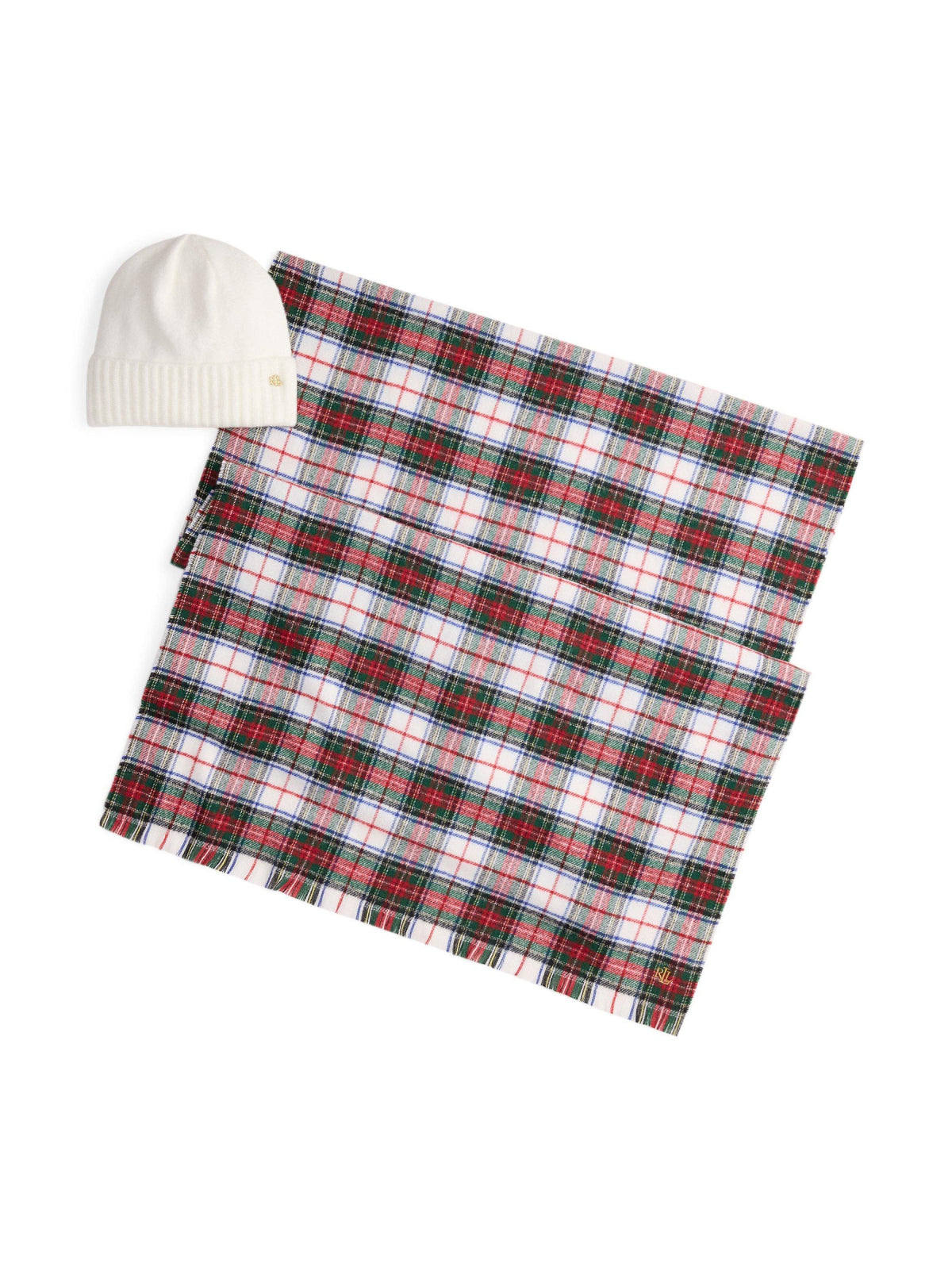 Ralph Lauren Logo Knit Scarf — Multicolor, view 4