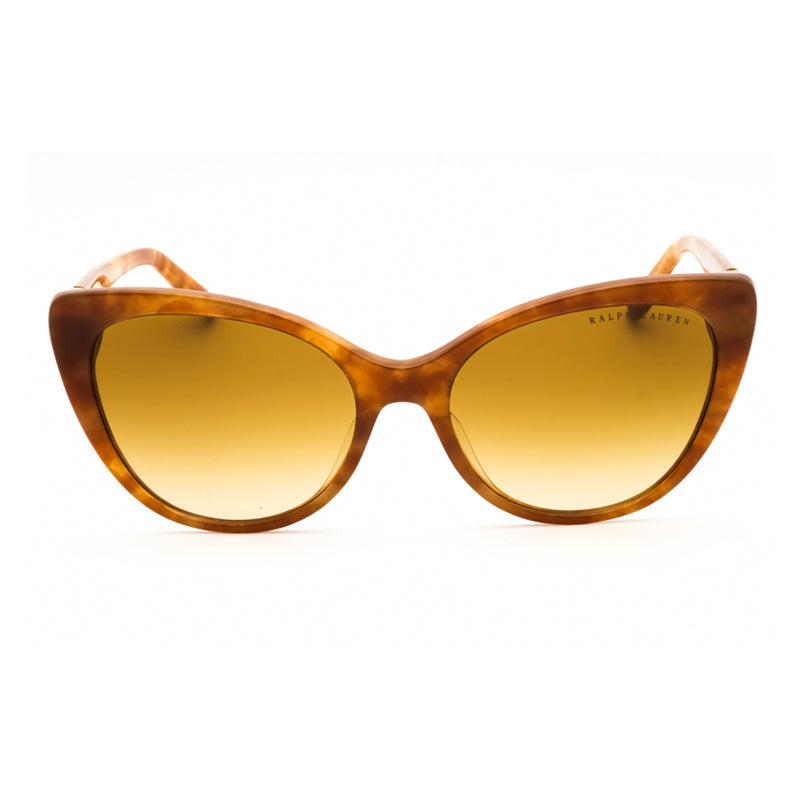 Ralph Lauren Sunglasses Cat Eye Full Rim, Havana Frame And Yellow Gradient Lens Rl8215bu60832l Brown, view 2