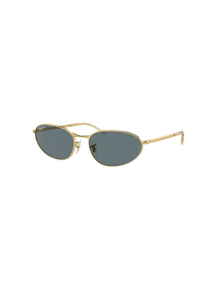 Ray-Ban 0RB3734 Oval Metal Frame Sunglasses — Gold by Ray-Ban