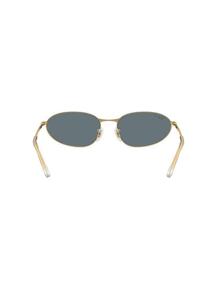 Ray-Ban 0RB3734 Oval Metal Frame Sunglasses — Gold, view 3