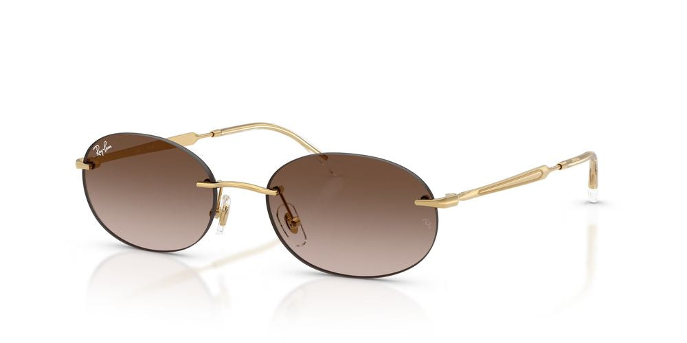 Ray-Ban 0RB3767 Gradient Brown Lens Sunglasses — Gold by Ray-Ban