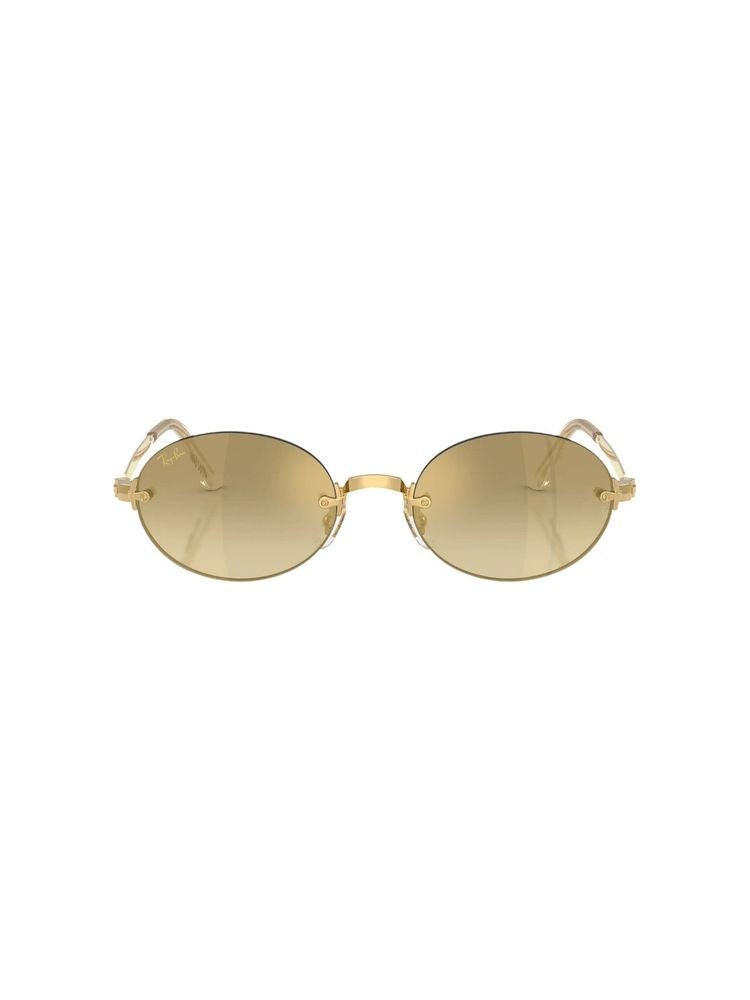 Ray-Ban 0RB3929 Oval Metal Frame Sunglasses — Gold, view 2