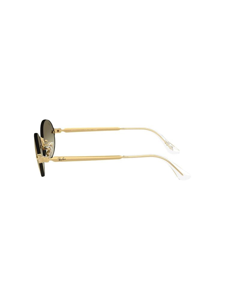 Ray-Ban 0RB3929 Oval Metal Frame Sunglasses — Gold, view 3