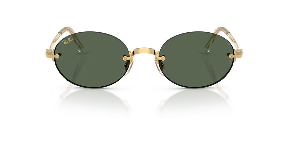 Ray-Ban 0RB3929 Metal Oval Sunglasses — Gold, view 2