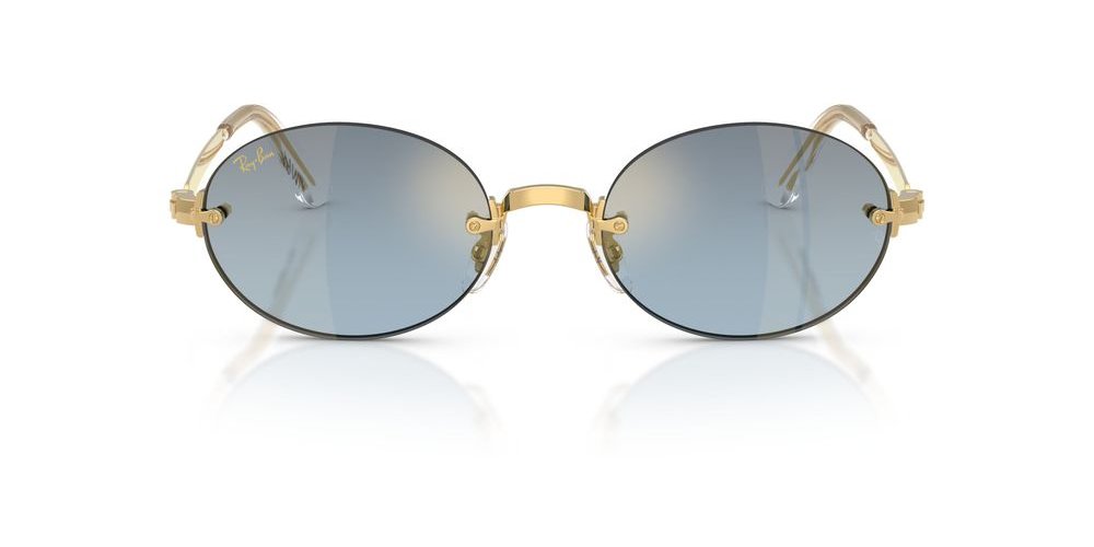 Ray-Ban 0RB3929 Metal Round-Frame Sunglasses — Gold, view 2