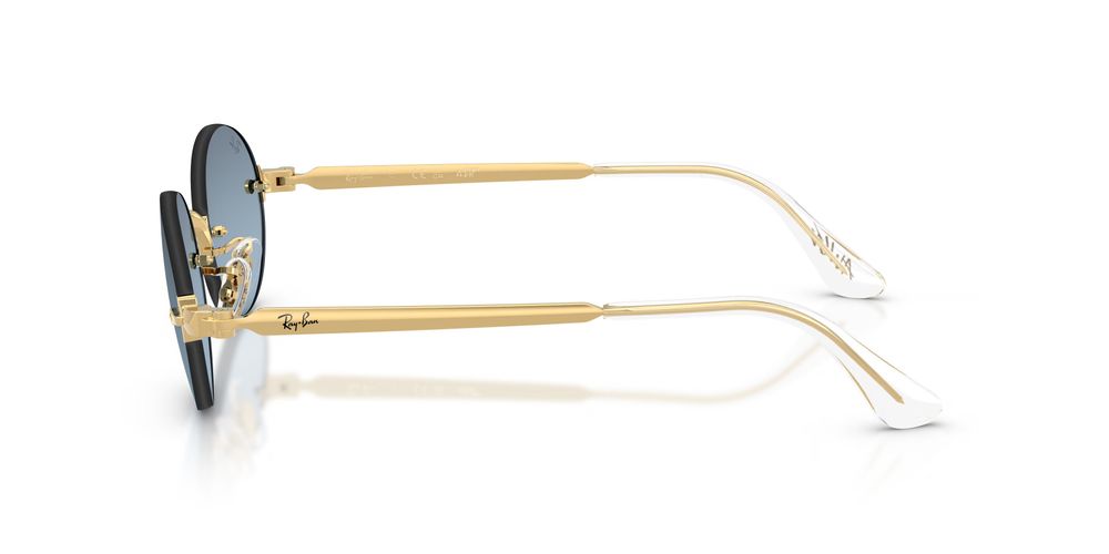 Ray-Ban 0RB3929 Metal Round-Frame Sunglasses — Gold, view 3
