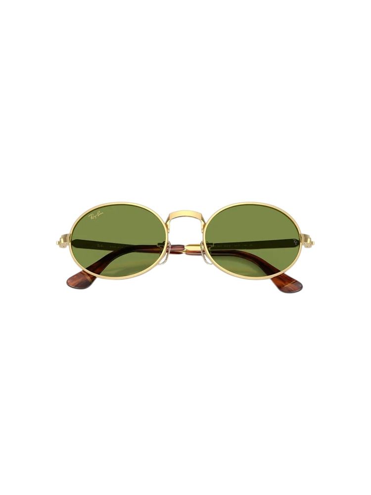 Ray-Ban 0RB3931 Oval Metal Frame Sunglasses — Gold, view 4