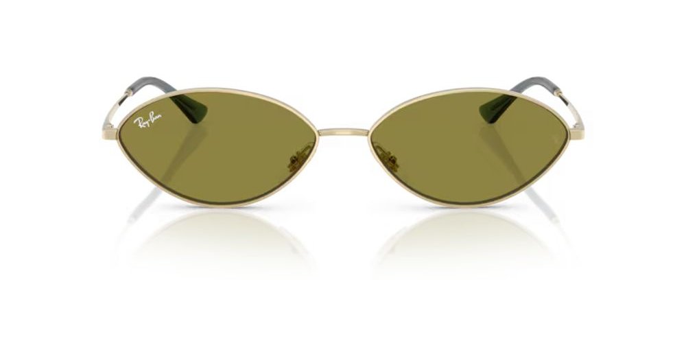 Ray-Ban RB375792132 Oval Frame Sunglasses — Gold by Ray-Ban