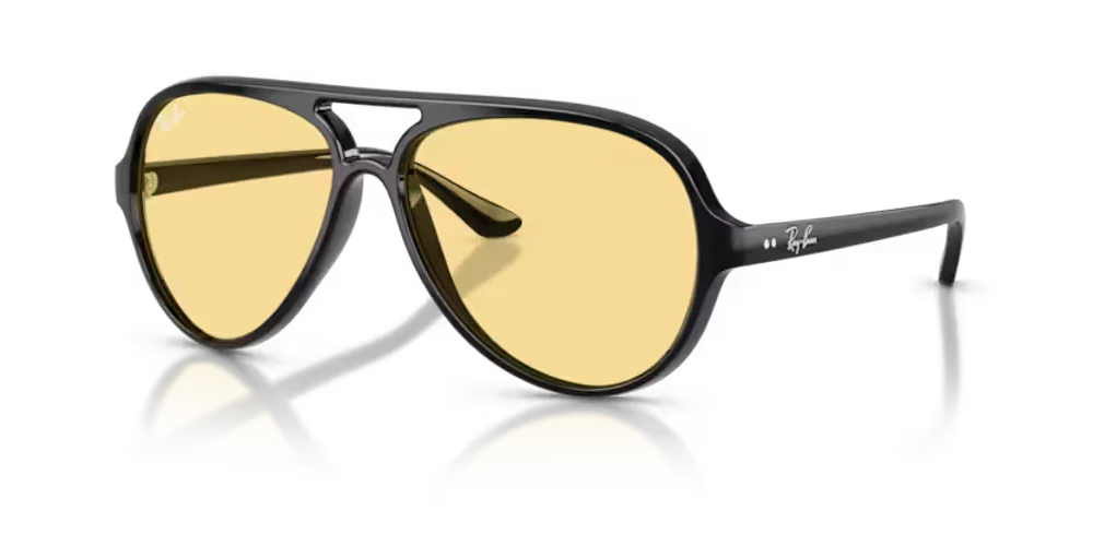 Ray-Ban RB4125 Aviator Sunglasses — Black, view 2