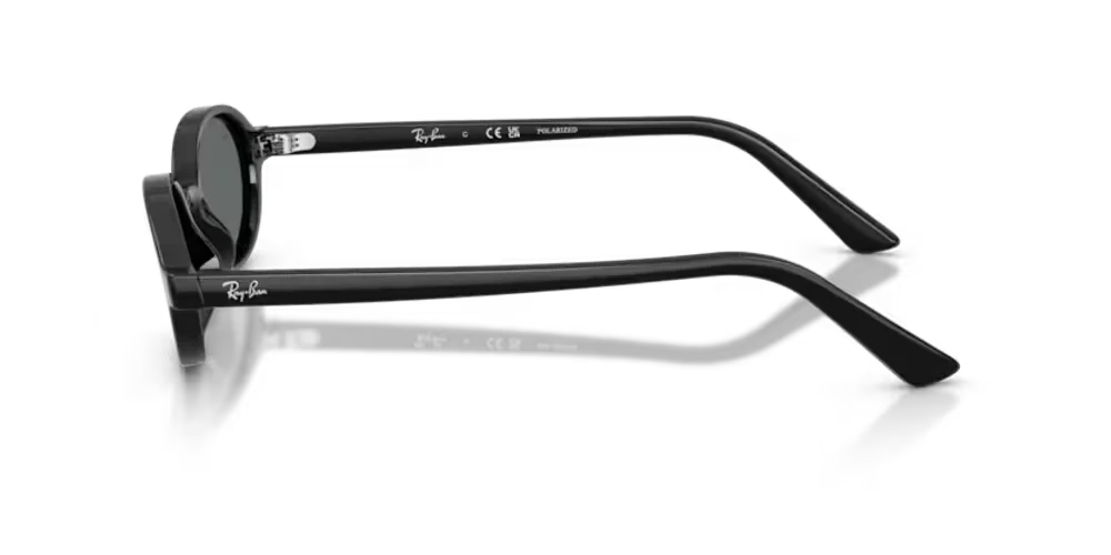 Ray-Ban RB4472667781 Oval Frame Sunglasses — Black, view 3