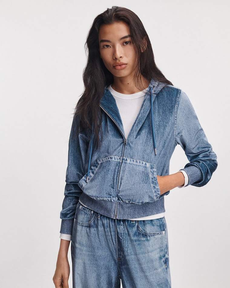 Rb Miramar Velvet Hoodie by Rag & Bone
