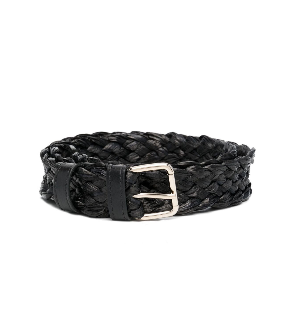 Red Valentino Woven Logo Belt — Black, view 2