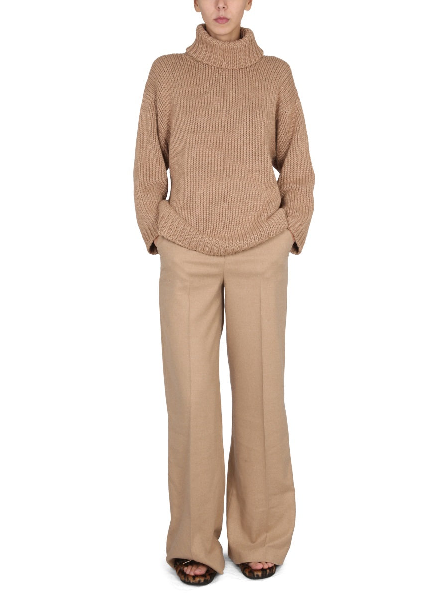 Red Valentino Flared Trousers — Beige by Red Valentino