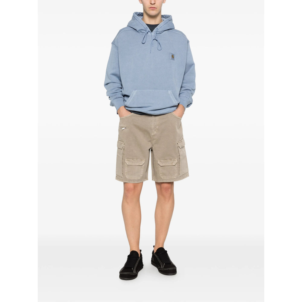 Represent Multi-Pocket Cotton Cargo Shorts, view 4