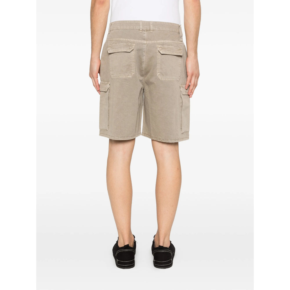 Represent Multi-Pocket Cotton Cargo Shorts, view 5