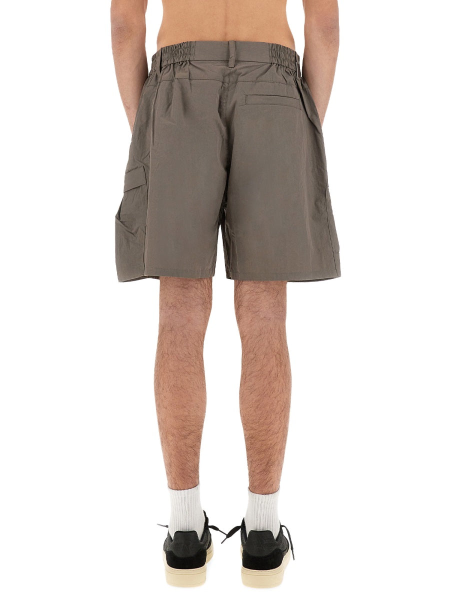 Represent Cotton-Blend Tech Cargo Shorts — Gray by Represent