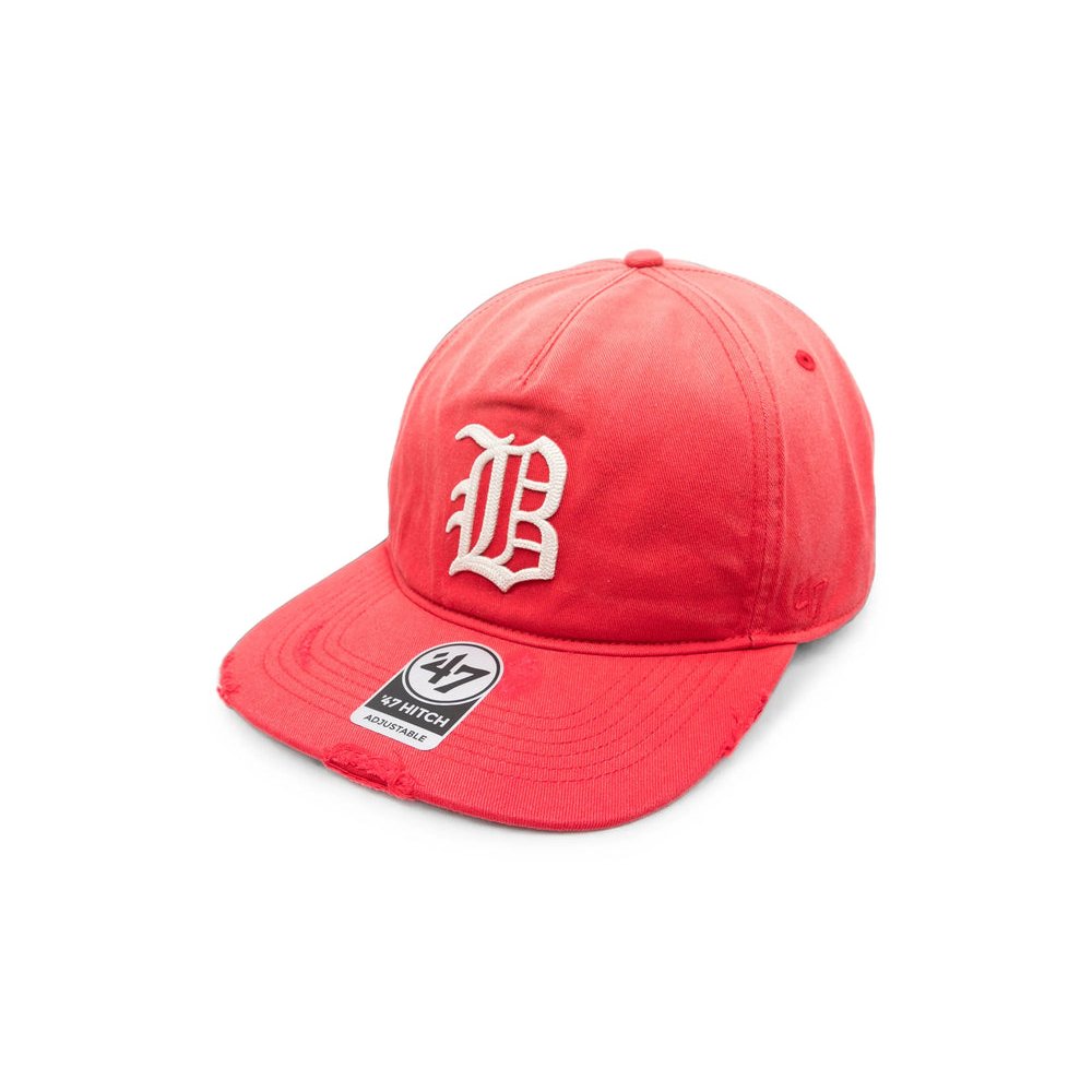 Represent RCTHD589GWP-RD Distressed Cotton Baseball Cap — Red by Represent