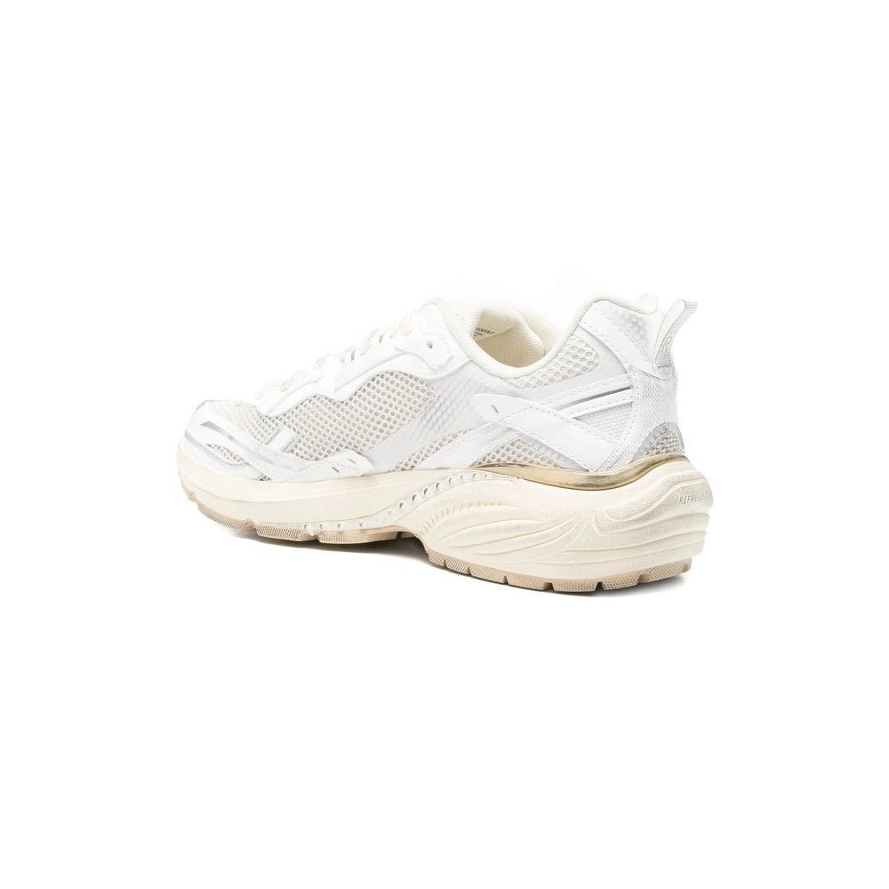Represent Mesh and Perforated Sneakers — White, view 4