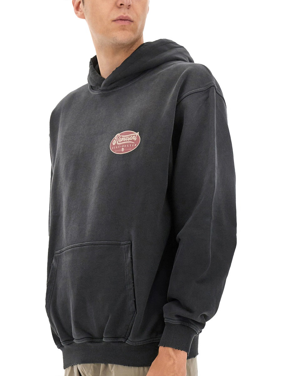 Represent 100% Cotton Sweatshirt — Black, view 2