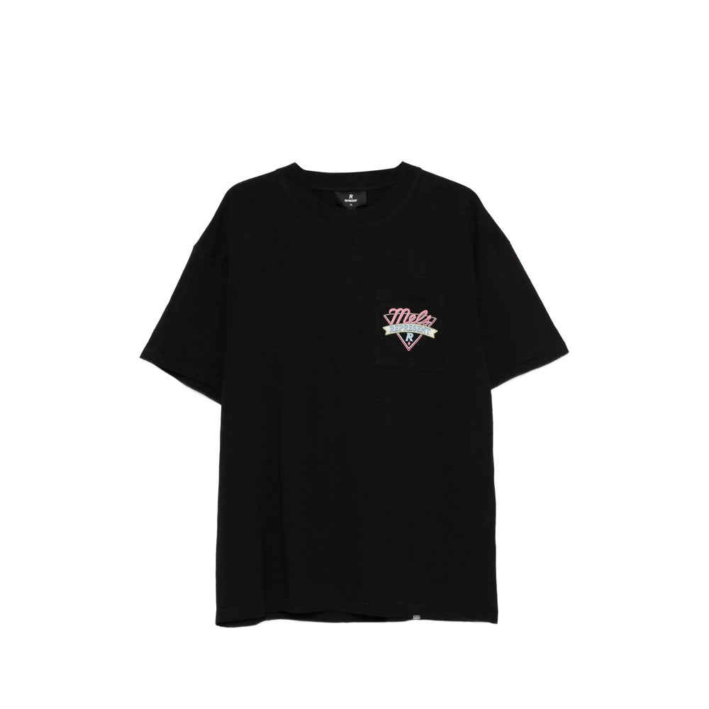 Represent Chest Pocket Graphic Print T-Shirt — Black by Represent