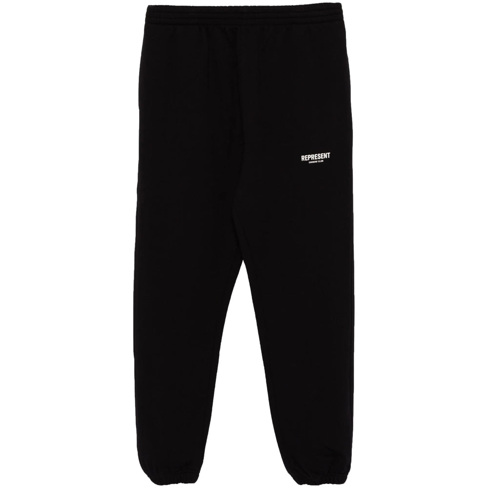 Represent Cotton Jersey Track Pants — Black by Represent