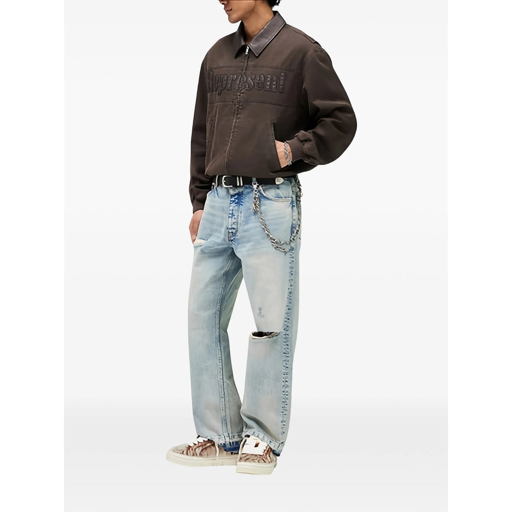 Represent Whisk Bomber Jacket — Brown, view 2