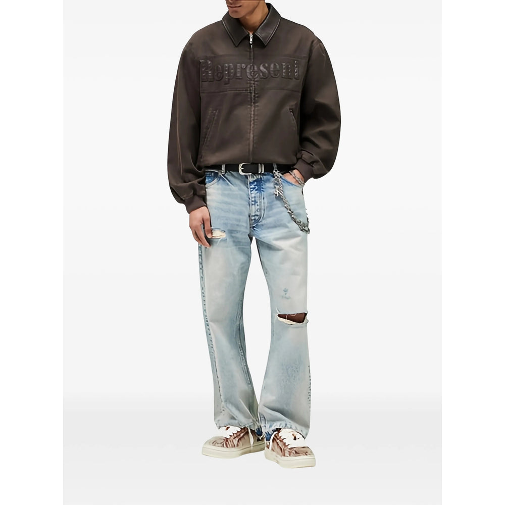 Represent Whisk Bomber Jacket — Brown, view 3