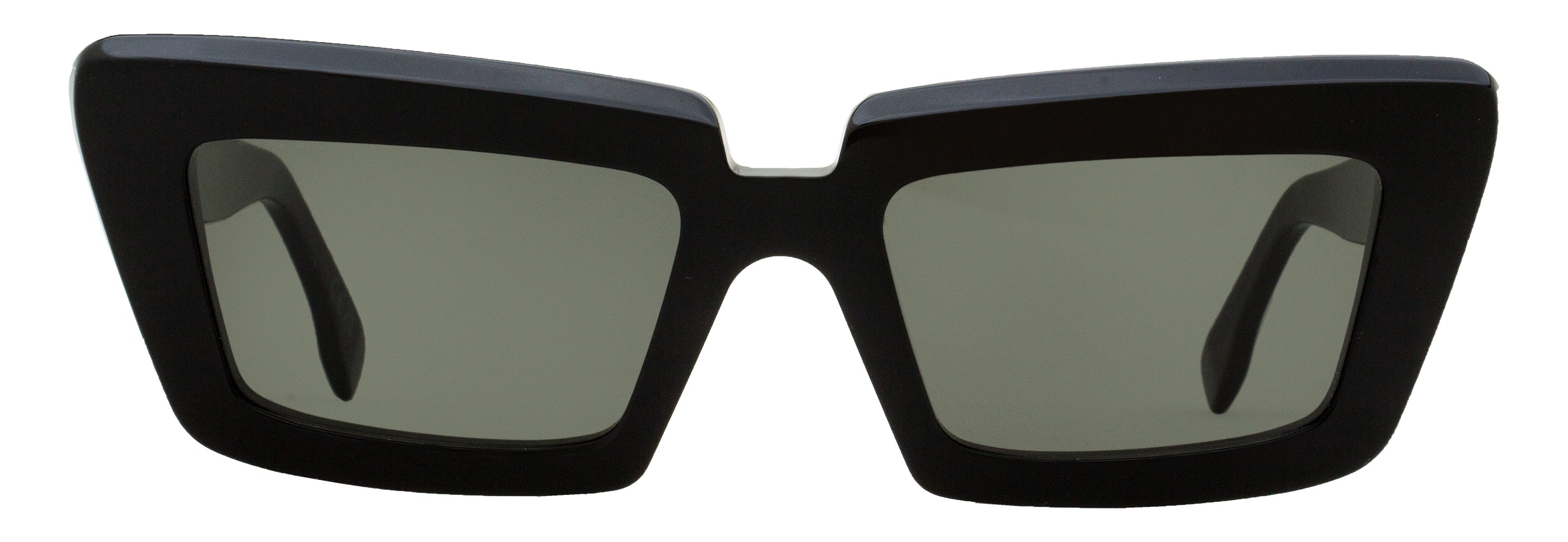 Retrosuperfuture Coccodrillo Oversized Acetate Sunglasses — Black, view 2