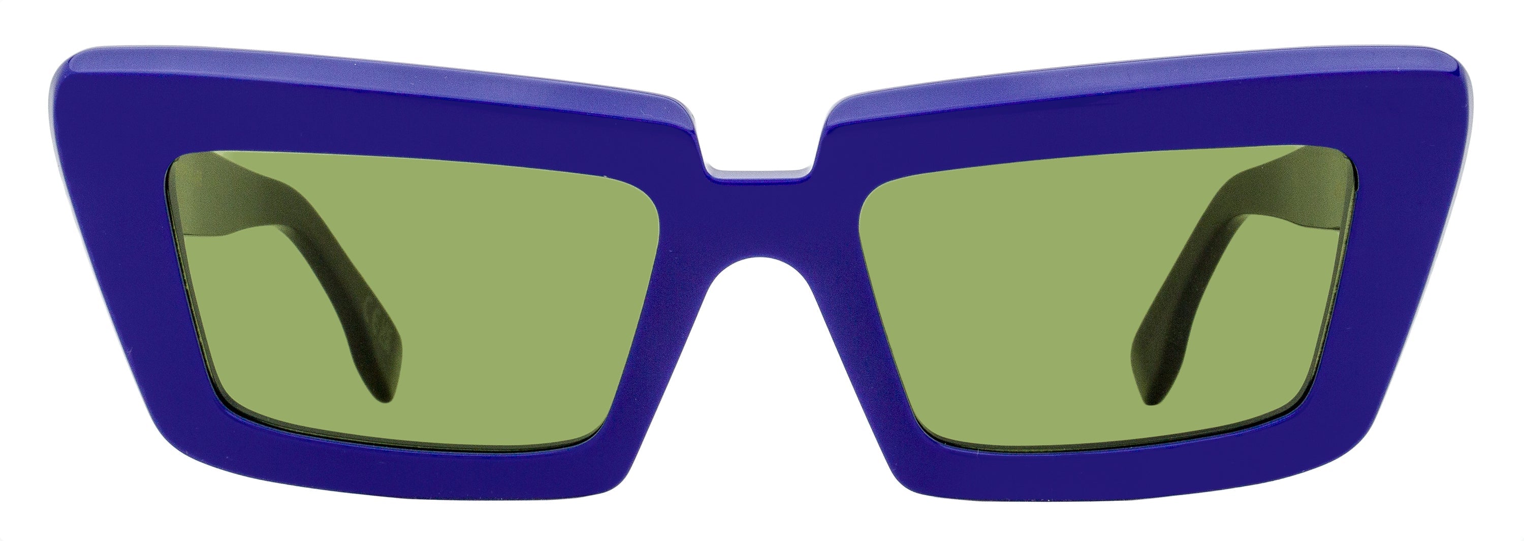 Retrosuperfuture Coccodrillo Pointed Cat-Eye Sunglasses — Blue, view 2