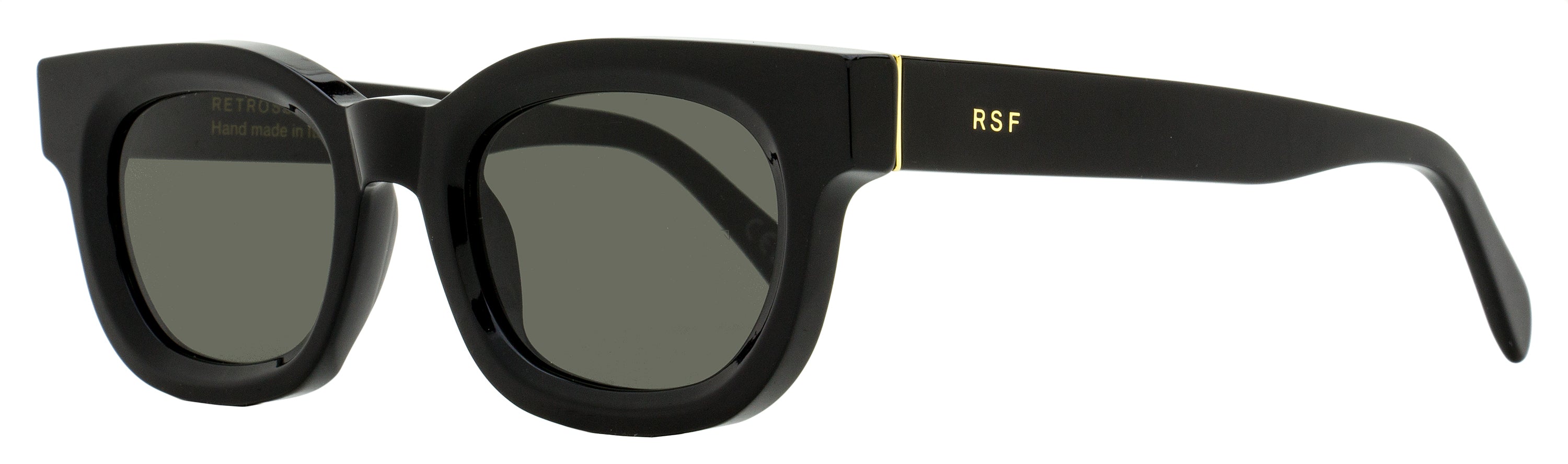 Retrosuperfuture Sempre Oval Acetate Sunglasses — Black by Retrosuperfuture